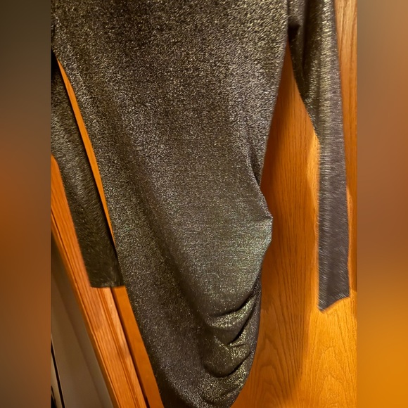 Windsor Shimmering Black Long Sleeve Dress - Picture 4 of 5